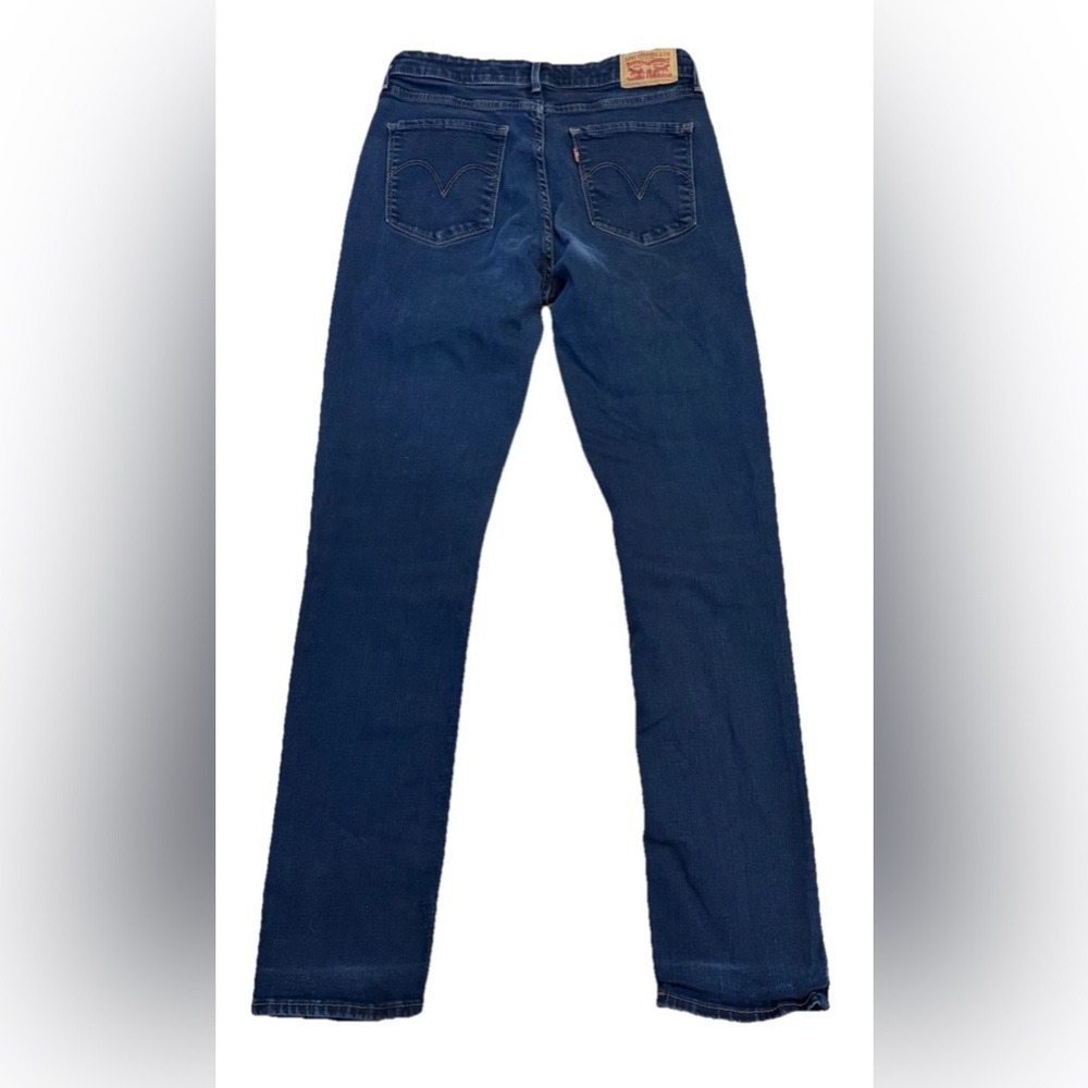 Levis Mid Rise Skinny Jeans Size 29 Dark Wash Stretch Denim Y2K Slim Fit - Picture 2 of 6